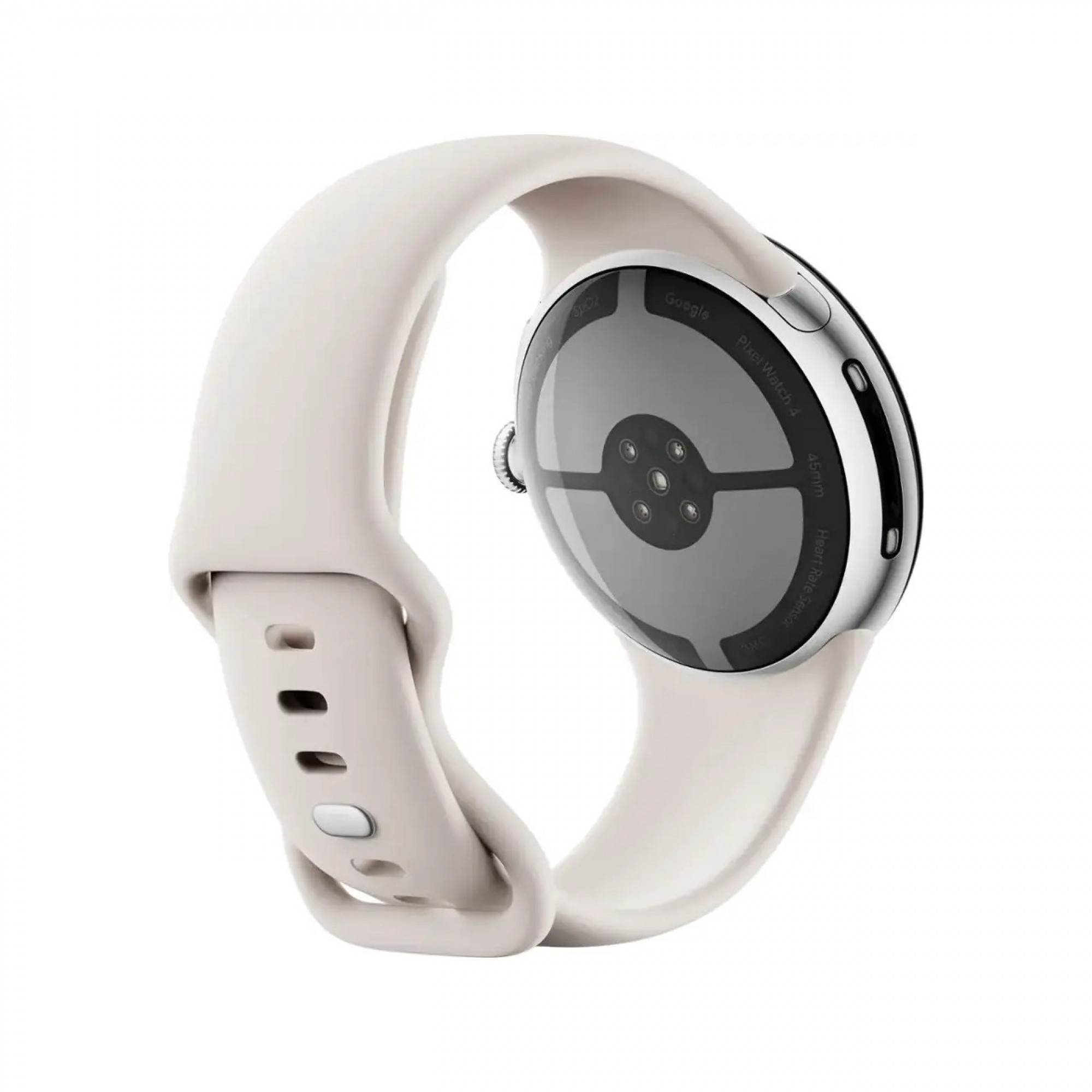 Смарт‑годинник Google Pixel Watch 4 - 41mm - (Wi-Fi) Polished Silver - Porcelain Band